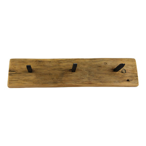 This multi coat hanger is perfect for small spaces, or to create a custom wall. Made with an authentic railway spike from the early 1900's, it can be mounted on any wall to hang coats, umbrellas, bags, hanging plants, etc. Mounting is easy - simply hang using the recess on the back. Its come with  a set of screws and plugs