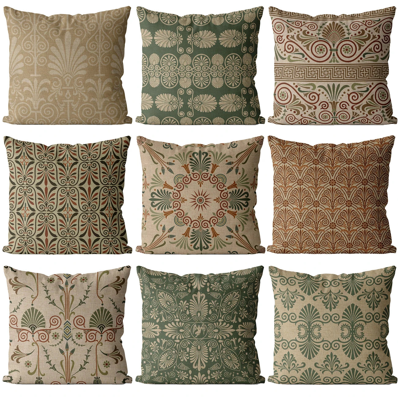 Farmhouse Bosnian Pattern Geometric Pillow Covers