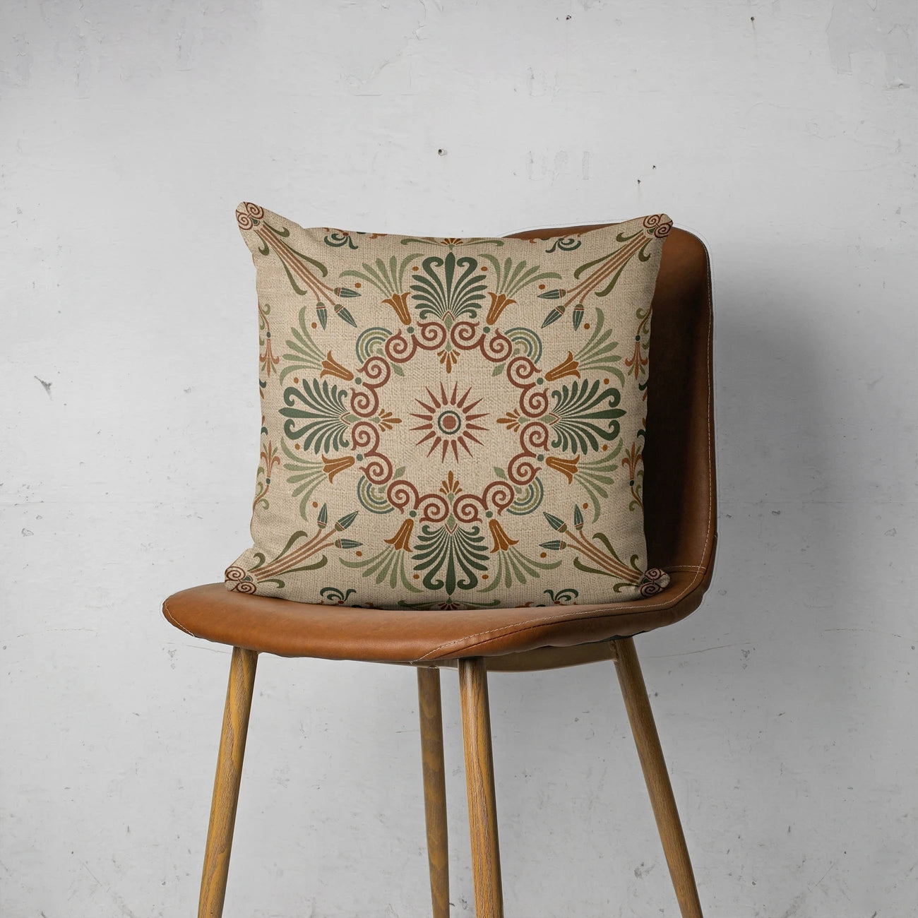 Farmhouse Bosnian Pattern Geometric Pillow Covers
