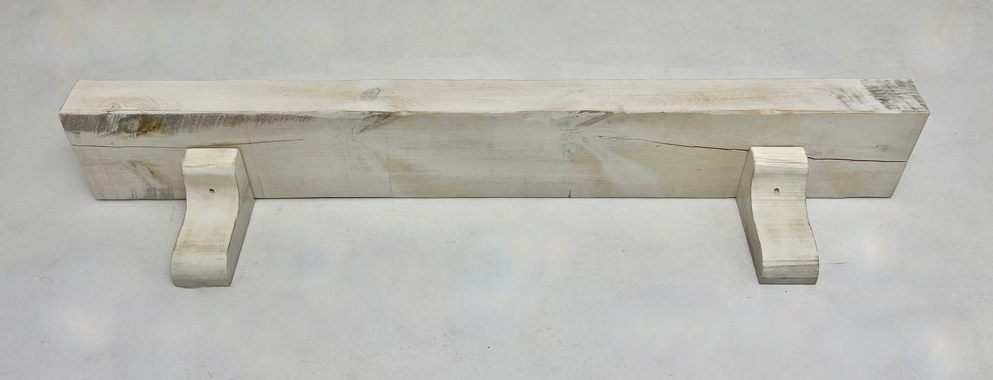 Mantel , Material - Ash, Finish- FRENCH WHITE