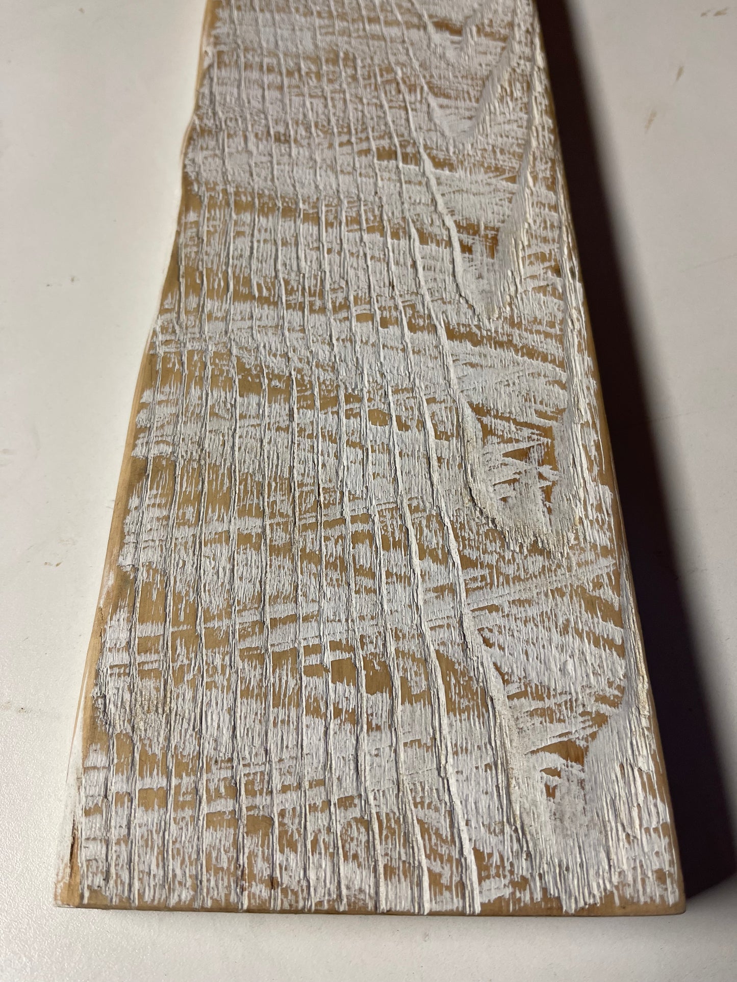 3/4" wall deco, Solid wood Board, natural - 6” Wide