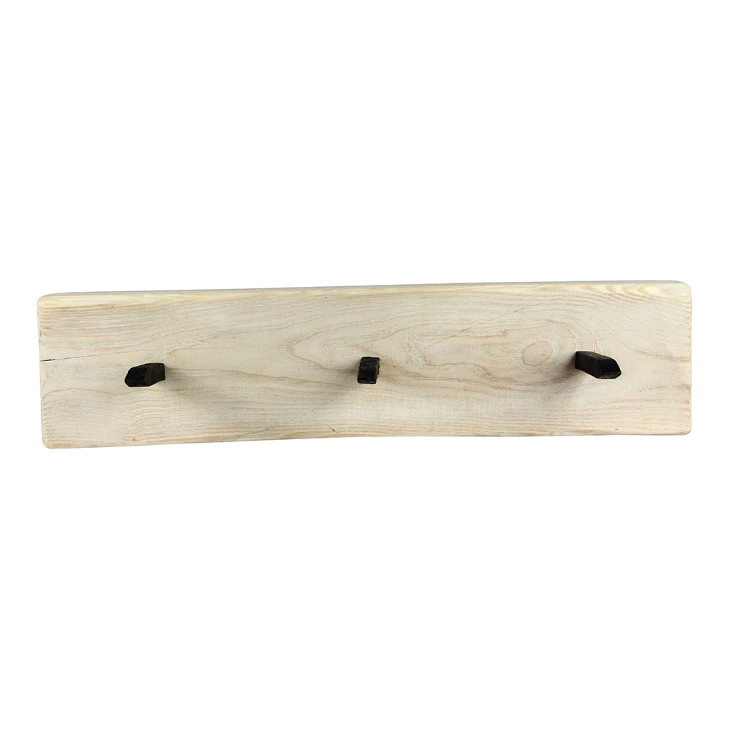 This multi coat hanger is perfect for small spaces, or to create a custom wall. Made with an authentic railway spike from the early 1900's, it can be mounted on any wall to hang coats, umbrellas, bags, hanging plants, etc. Mounting is easy - simply hang using the recess on the back. Its come with  a set of screws and plugs