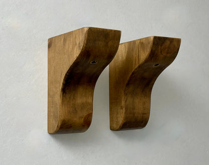 Corbels ,Material-Pine, Finish- WALNUT