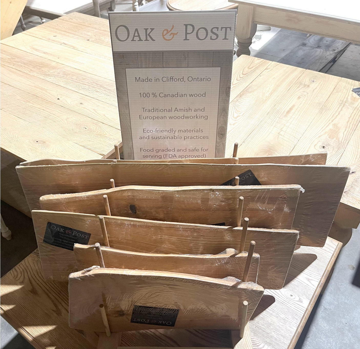 Retail Charcuterie Board Retail Display Stand