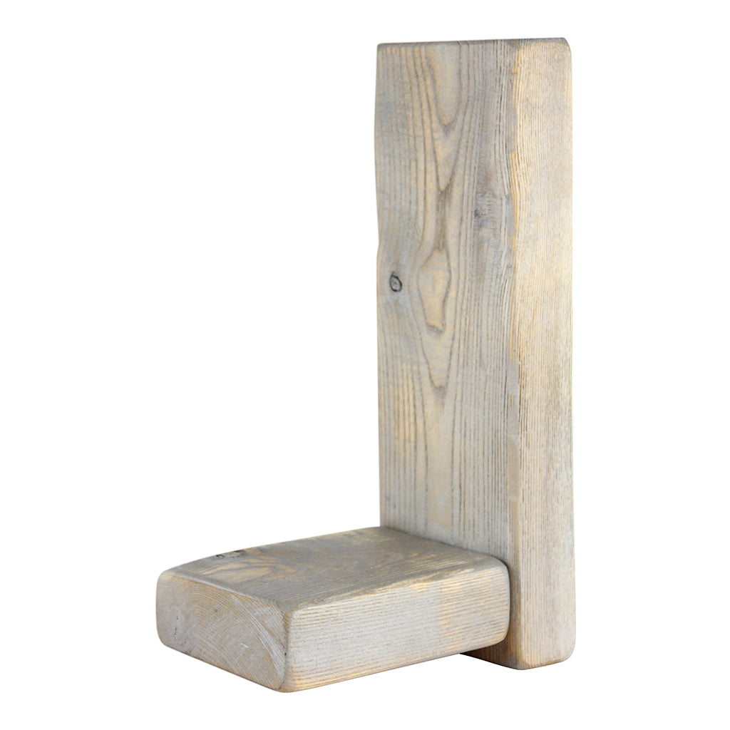 Our Wall Sconces are made from beautiful reclaimed Canadian ash or oak to give each piece an authentic rustic look. These wall sconces can be mounted to any wall and used as storage, or for decorative purposes. Use to display plants, candles, books, picture frames, etc.  Mounting is easy - simply hang on a screw or nail using the recess on the back.