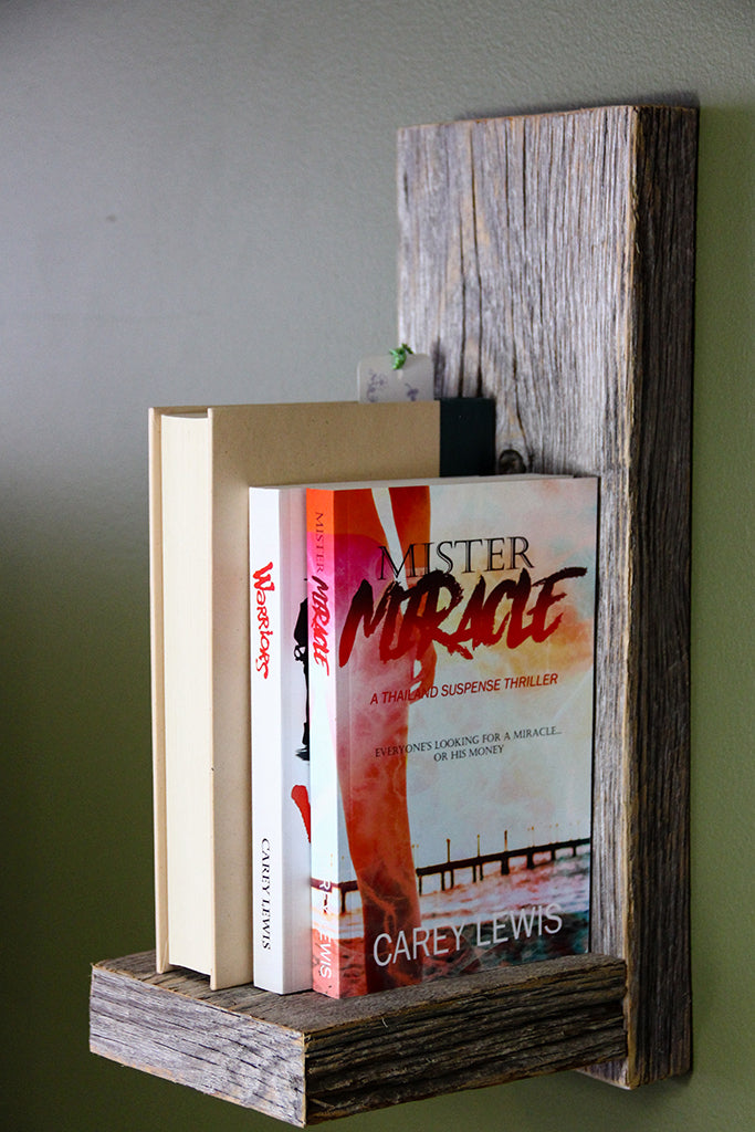 Our Wall Sconces are made from beautiful reclaimed Canadian ash or oak to give each piece an authentic rustic look. These wall sconces can be mounted to any wall and used as storage, or for decorative purposes. Use to display plants, candles, books, picture frames, etc.  Mounting is easy - simply hang on a screw or nail using the recess on the back.